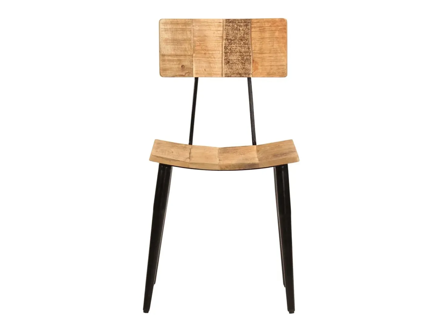 Juego de 2 Sillas de comedor madera maciza de mango 44x40x80 cm ES351866