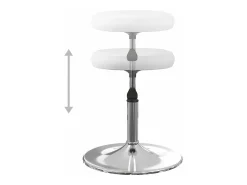 Juego de 6 Sillas de comedor cuero sintético blanco ES129505