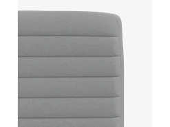 Juego de 6 sillas de comedor de tela gris claro
