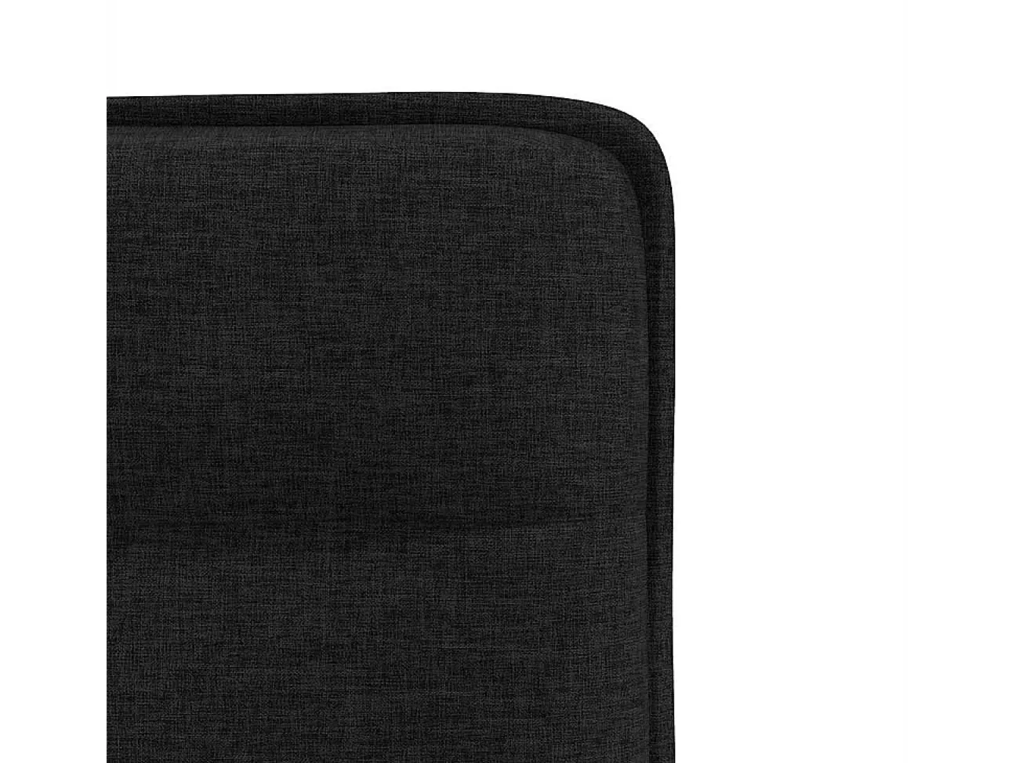Juego de 2 sillas de comedor de tela negra