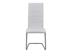 Juego de 4 Sillas de comedor voladizas de tela blanca ES708688