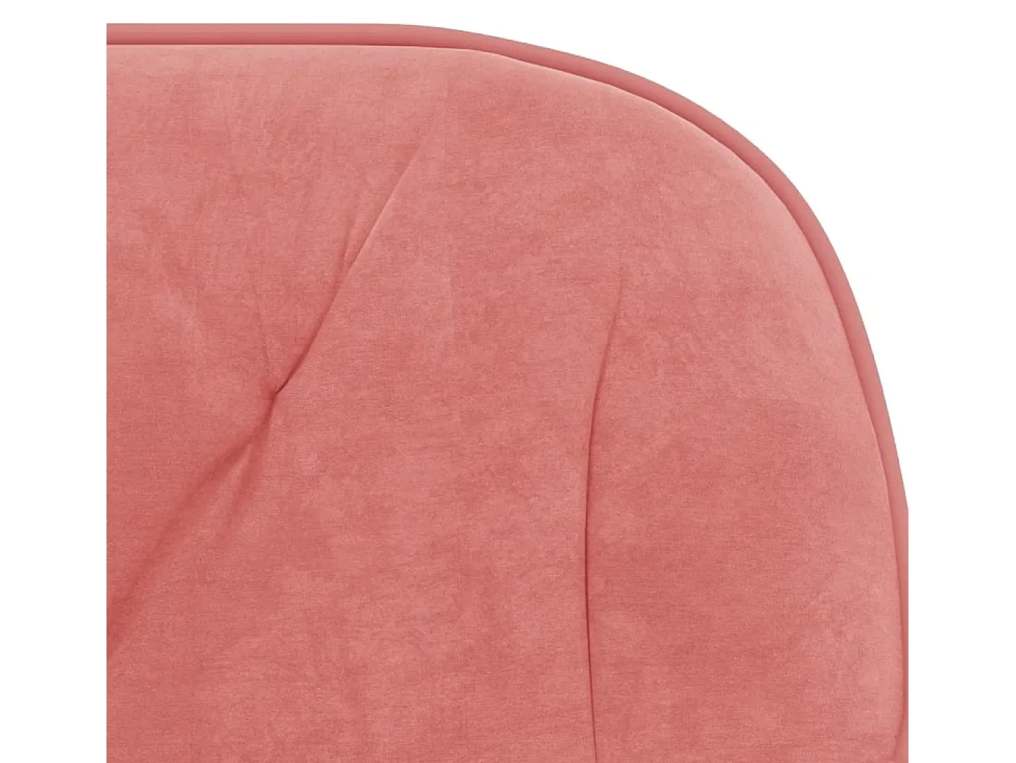 Juego de 2 sillas de comedor giratorias de terciopelo rosa