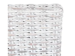 Juego de 6 sillas de comedor de ratán Kubu y madera de mango