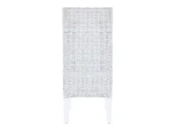 Juego de 6 sillas de comedor de ratán Kubu y madera de mango