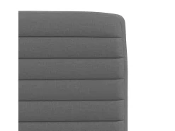 Juego de 6 sillas de comedor de tela gris oscuro