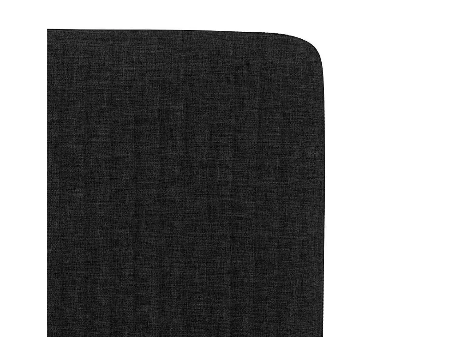 Juego de 6 sillas de comedor de tela negra