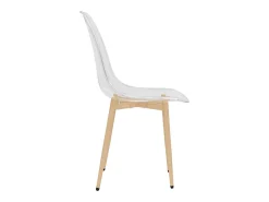 Juego de 6 Sillas de comedor transparente PET ES255669