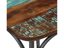 Juego de 6 sillas de comedor de madera maciza recuperada