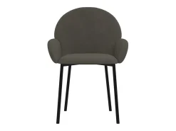 Juego de 2 Sillas de comedor terciopelo gris oscuro ES903012
