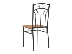 Juego de 6 sillas de comedor de MDF marrón