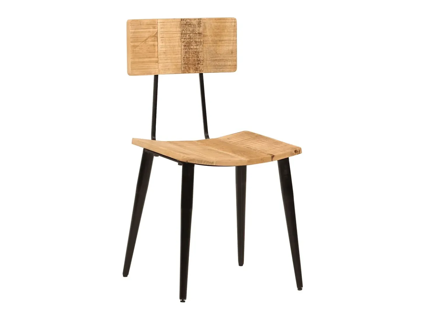 Juego de 2 sillas de comedor 44x40x80 cm Madera maciza de mango