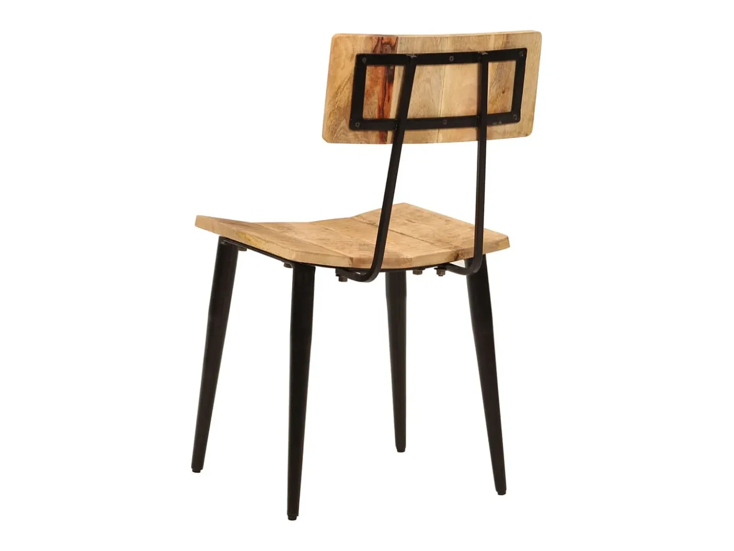 Juego de 2 sillas de comedor 44x40x80 cm Madera maciza de mango