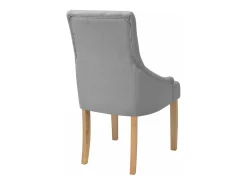 Juego de 2 Sillas de comedor giratorias tela gris claro ES917694