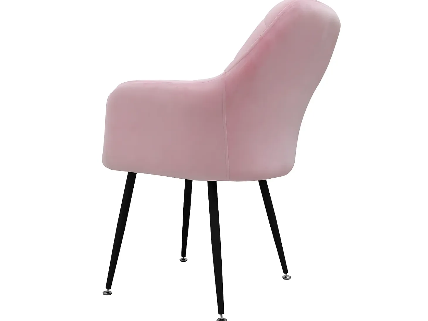 Juego de 4 sillas de comedor de terciopelo de diseño retro gris ECD Germany