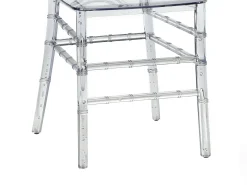 Juego de 2 sillas de policarbonato macizo - Cristal - AMALINE