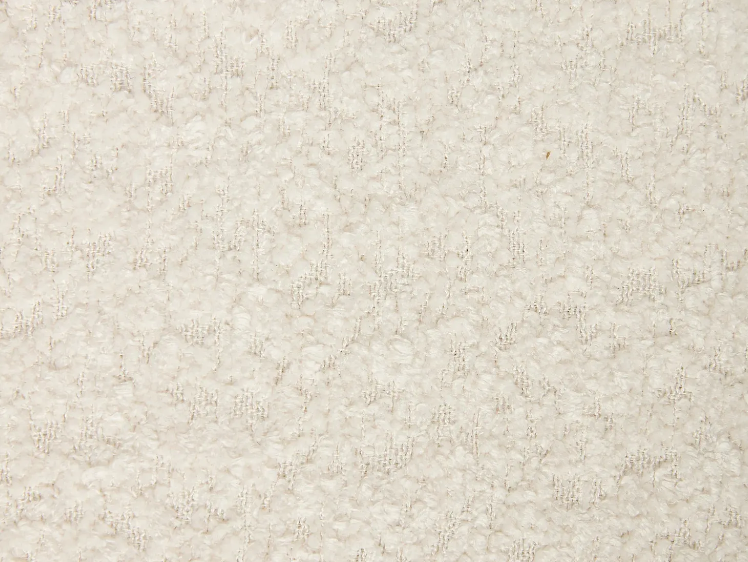 Juego de 6 sillas de tela bouclé y madera de hevea negro - Blanco - ZELVYN