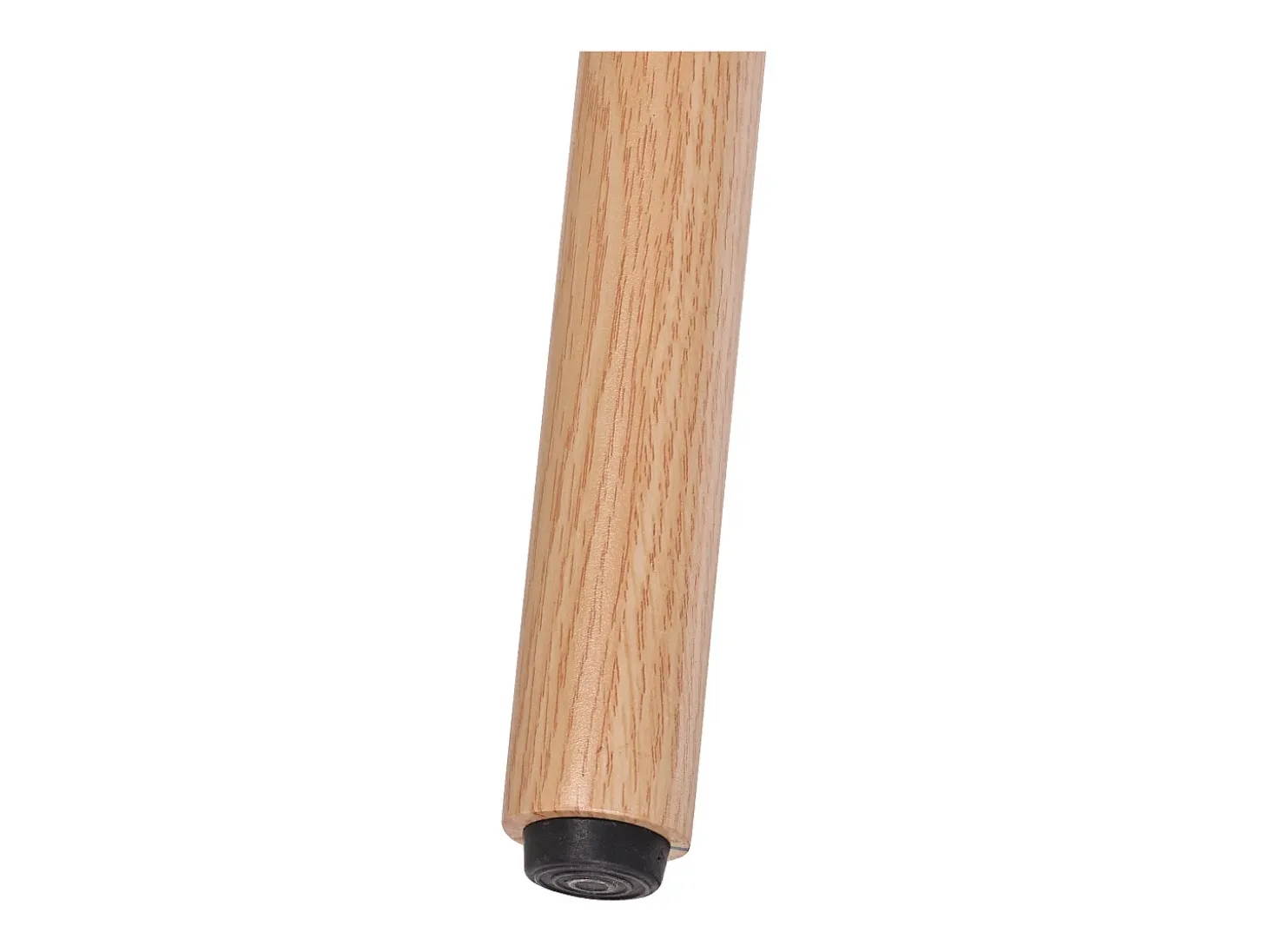 Juego de 2 sillas de tela sherpa beige - Asientos gruesos - Patas de madera