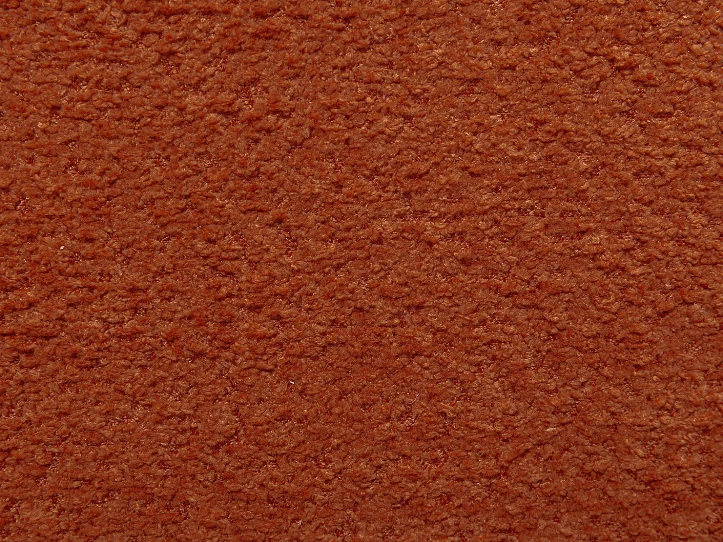 Juego de 2 sillas de tela bouclé y madera de hevea negra - Terracota - WILANA