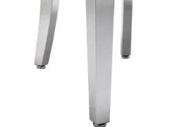 Juego de 2 sillas de terciopelo con patas de metal - Gris