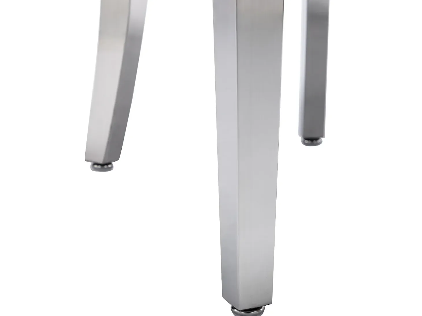 Juego de 2 sillas de terciopelo con patas de metal - Beige
