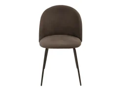 Juego de 4 sillas en moderna tela marrón