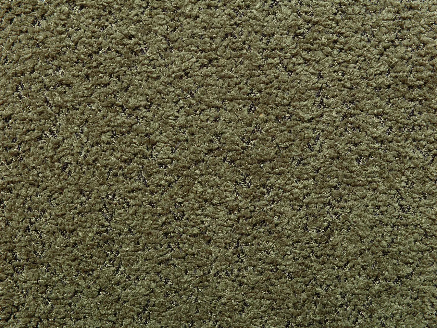 Juego de 6 sillas en tela bouclé y madera de hevea negra - Verde caqui - WILANA