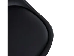 Juego de 6 Sillas Escandinavas Negras para Comedor - Cómodas y Resistentes