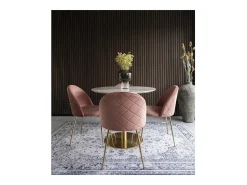 Juego de 2 Sillas Geneve, Rosa, 56x51x76 cm, Kendra Home