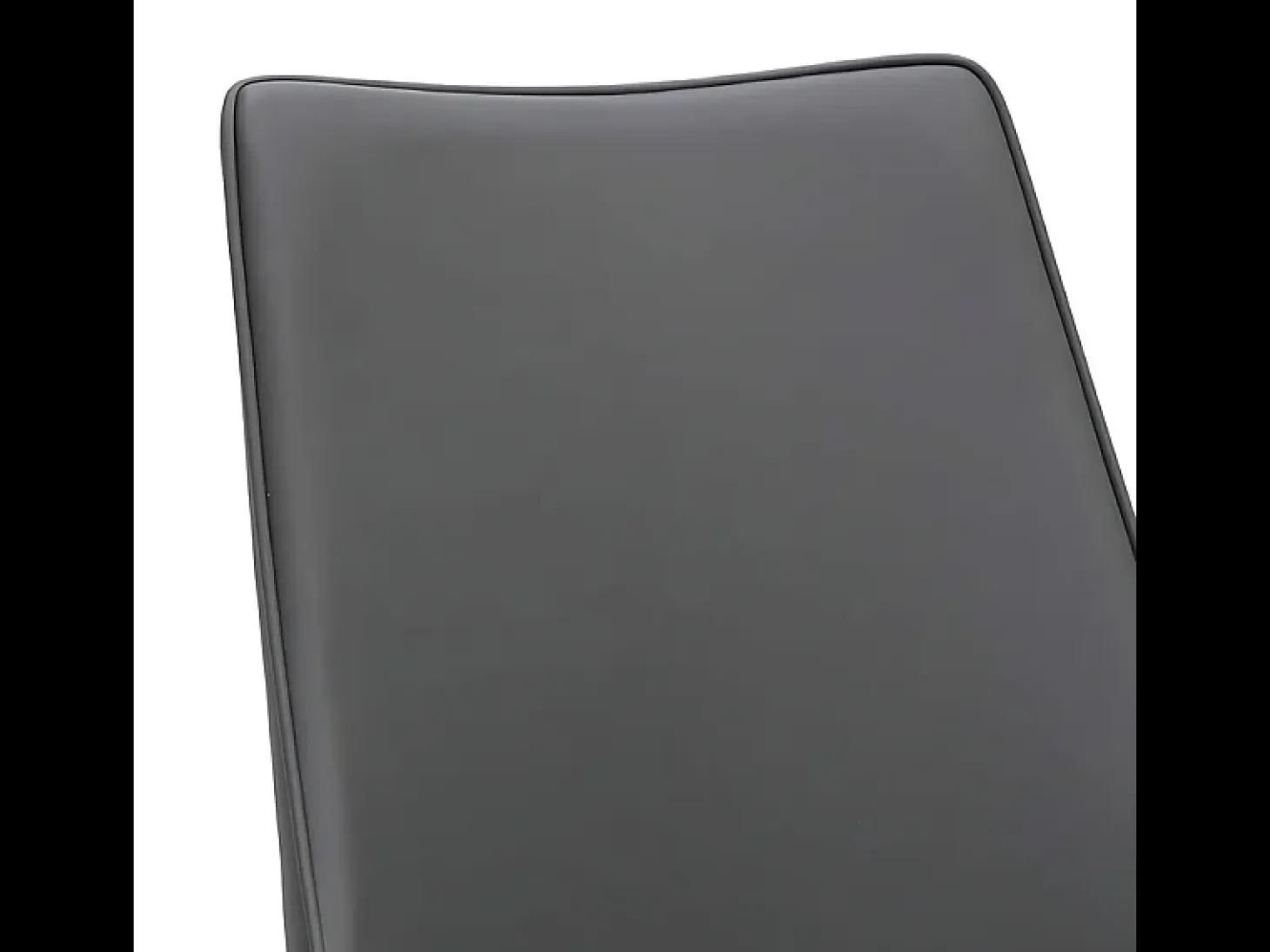 Juego de 4 sillas imbottite en similpelle gris scuro "Dalia" de pranzo moderno cm 46x46 91h