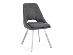 Juego de 2 sillas Kashar modernas – Elegancia contemporánea-Color Gris