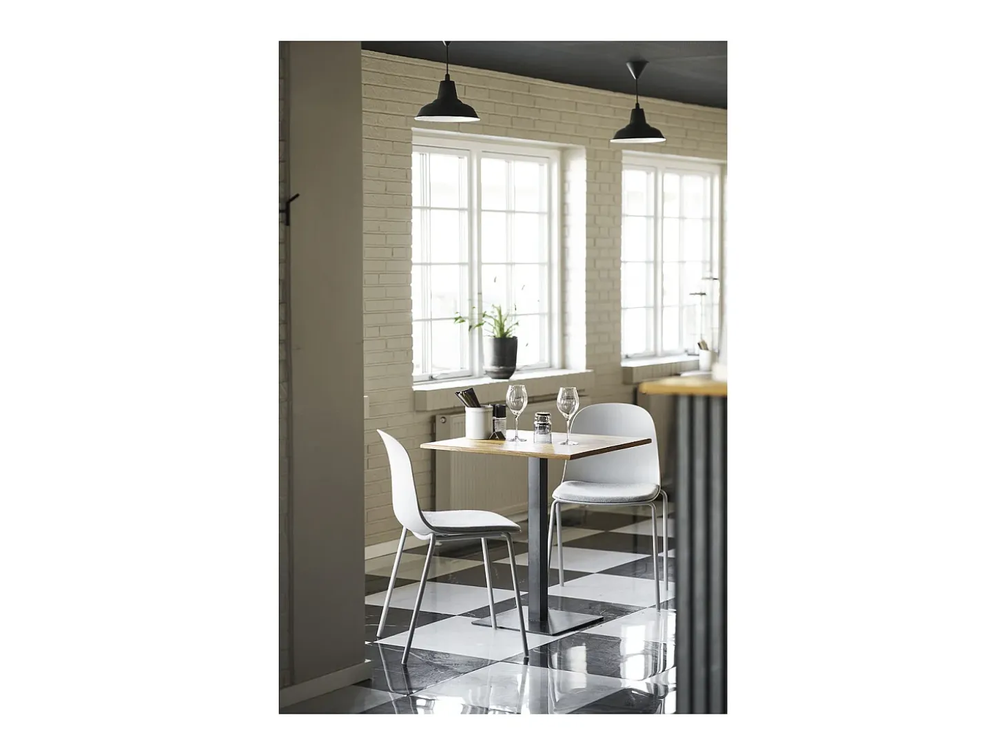 Juego de 2 Sillas Madalena, Gris, 53x50x85 cm, Kendra Home