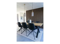 Juego de 2 Sillas Monaco 2, Negro, 56x48x86 cm, Kendra Home