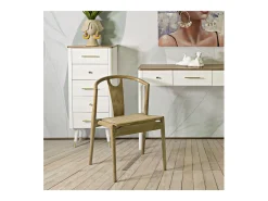 Juego de 2 Sillas Natura 7, Marrón, 56x53x76 cm, Kendra Home