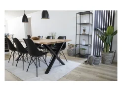 Juego de 2 Sillas Oslo, Negro, 55x48x84 cm, Kendra Home
