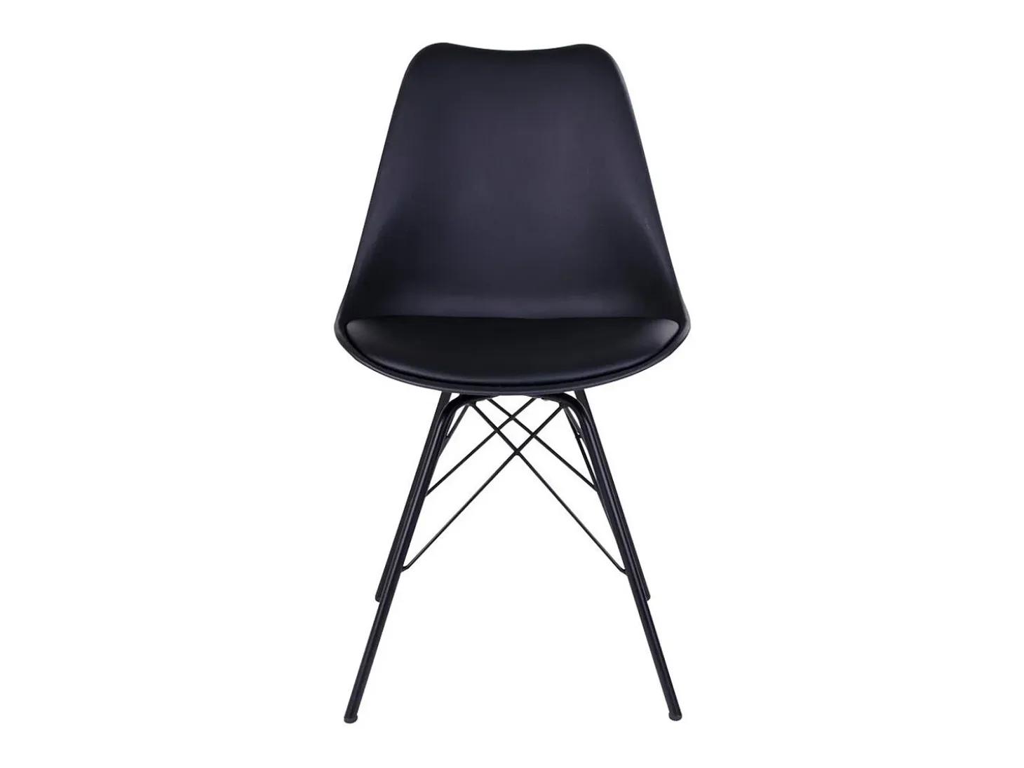 Juego de 2 Sillas Oslo, Negro, 55x48x84 cm, Kendra Home