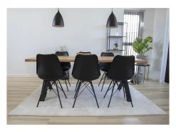 Juego de 2 Sillas Oslo, Negro, 55x48x84 cm, Kendra Home
