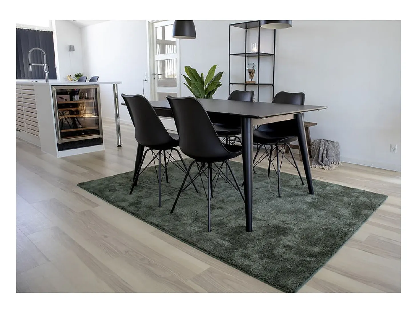 Juego de 2 Sillas Oslo, Negro, 55x48x84 cm, Kendra Home