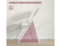 Juego de 4 sillas plegables, sillas de oficina portátiles con cojines de piel sintética, patas de acero, para recepción, sala de espera, color blanco