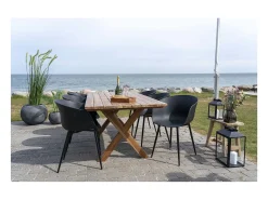 Juego de 2 Sillas Roda, Negro, 56x55x78 cm, Kendra Home