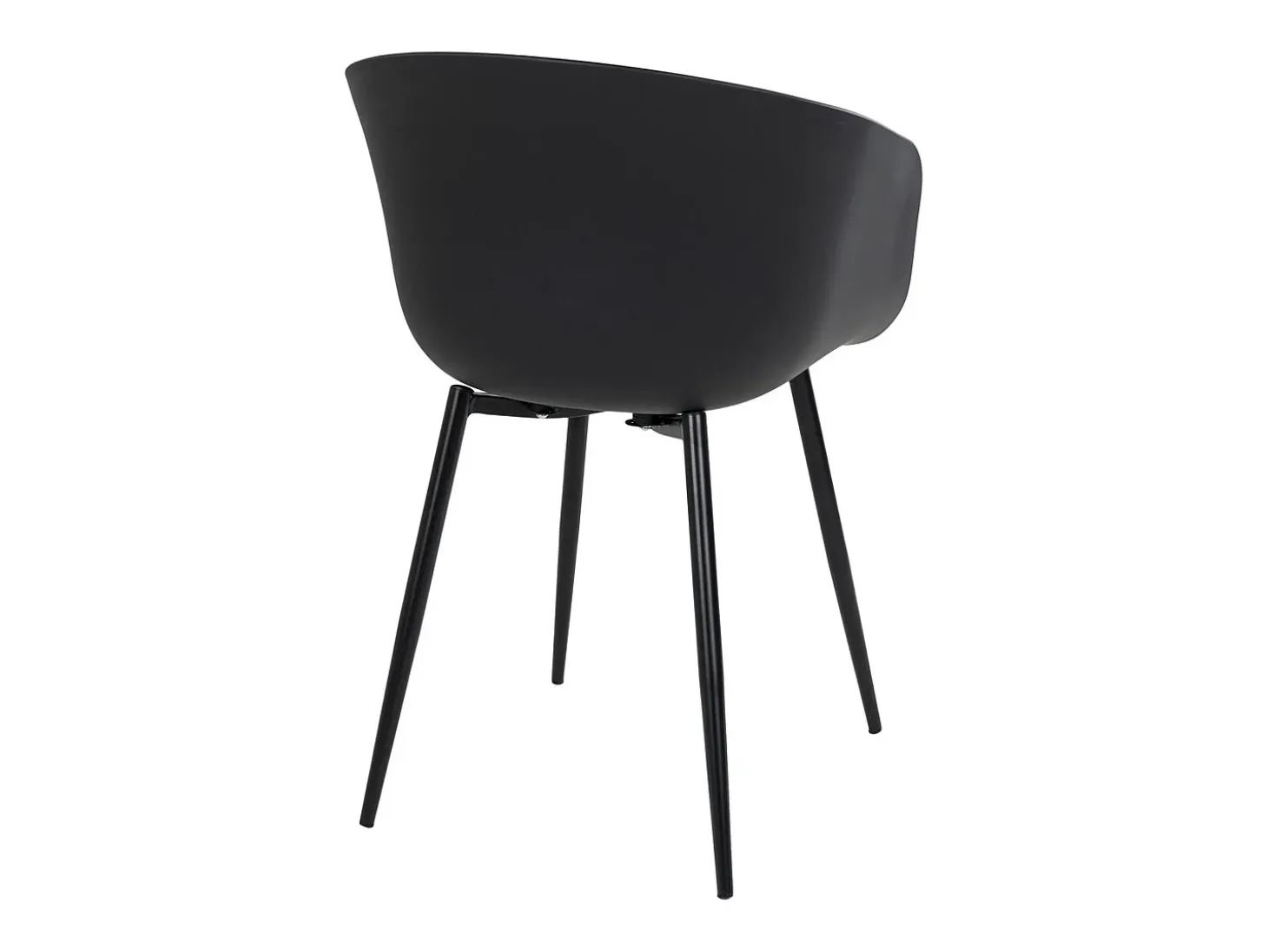 Juego de 2 Sillas Roda, Negro, 56x55x78 cm, Kendra Home