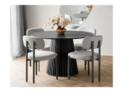 Juego de 2 Sillas Royan, Gris, 53x50x80,5 cm, Kendra Home