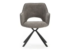 Juego de 2 sillones con patas de metal negro 48x49 h80 cm