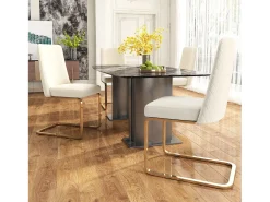 Juego de 2 sillones de terciopelo de lujo - 64,14 x 63,5 x 47,63 cm - respaldo de diamante - patas de metal dorado - beige