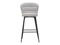 Juego de 2 taburetes de bar Losanna gris, 52 x 59 x 108 cm