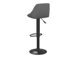 Juego de 2 taburetes de bar de terciopelo gris oscuro