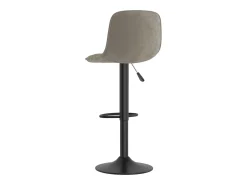 Juego de 2 taburetes de bar de terciopelo gris claro