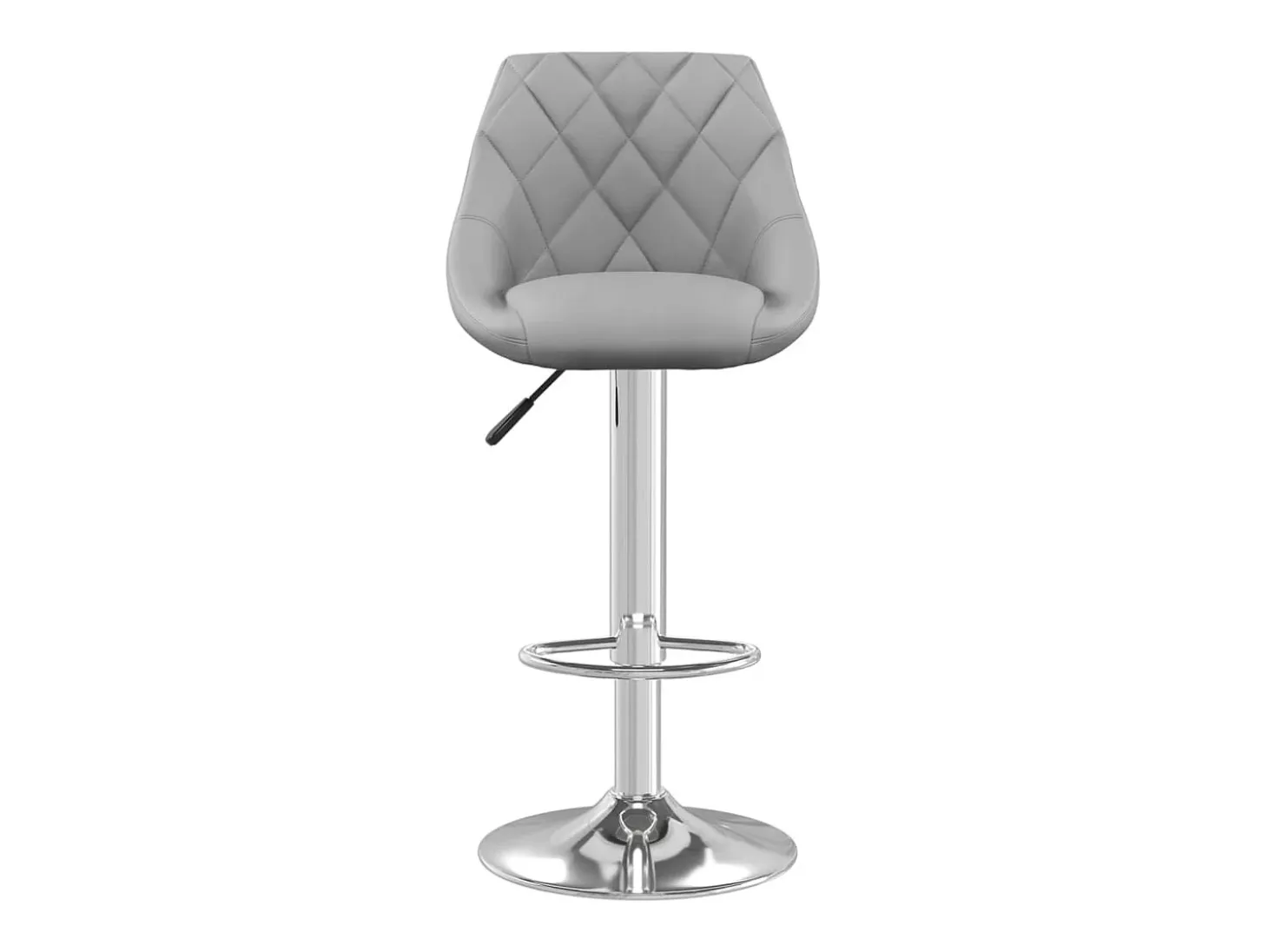 Juego de 2 taburetes de bar de terciopelo gris claro