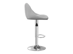 Juego de 2 taburetes de bar de terciopelo gris claro