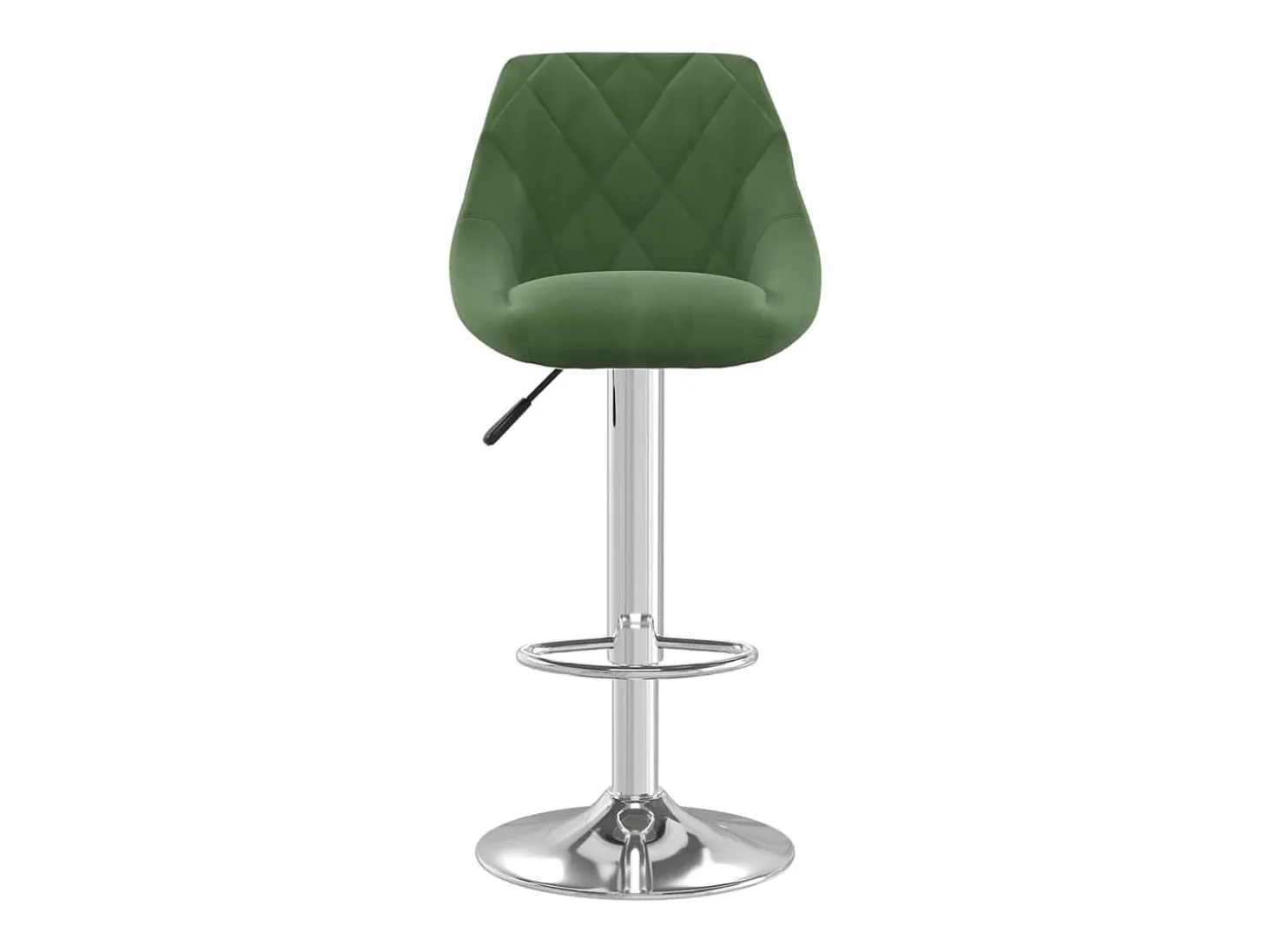 Juego de 2 taburetes de bar de terciopelo verde oscuro