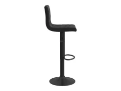Juego de 2 taburetes de bar de terciopelo negro